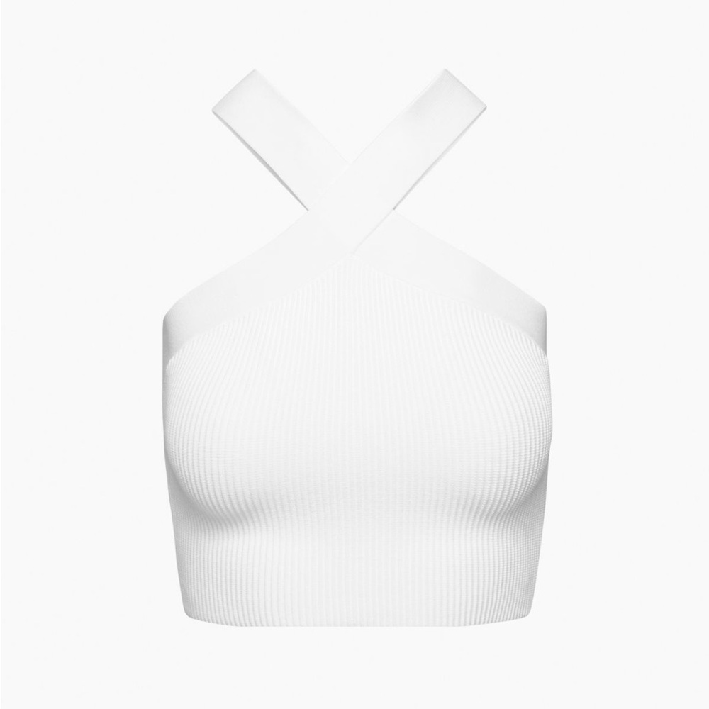 Aritzia Sculpt Knit Criss Cross Cropped Tank